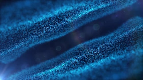 HD Abstract Digital Particle Wave | Data Network Connections Technology Background Loop