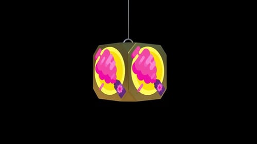 Golden Geometric Box Reveals Artistic Icon Animation