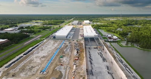 New Logistics Center Construction Site Planning Project Management in the USA Distribution Industry