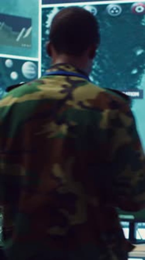 Men Work with Advanced Technology in Workplace