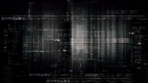 Futuristic Digital HUD Interface Background with Data Animation