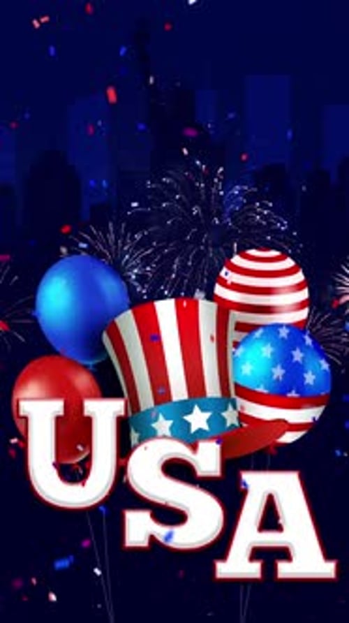 Vertical USA background theme