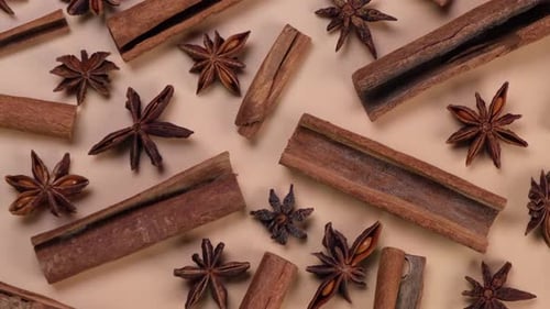 Aromatic Spices: Cinnamon Sticks and Star Anise