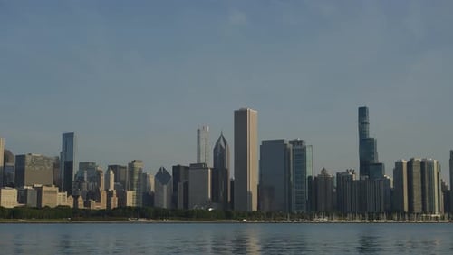 Die Skyline von Chicago aus der besten Lage der Stadt