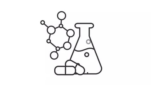 Animated Outline Icons for Medical Science