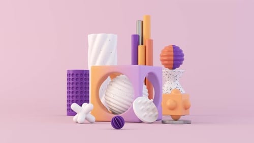 Geometric Shapes Loop Animation