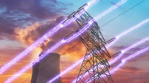 High Voltage Transmission Tower