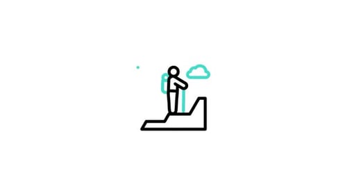 Hiker Animated Icon