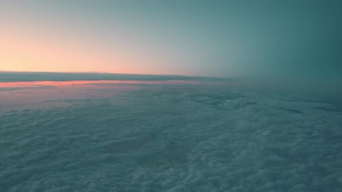 Sunrise over Clouds Aerial