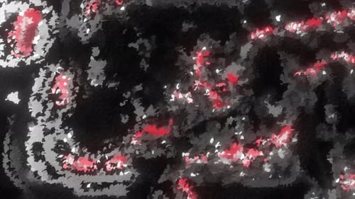 Abstract Shimmering Organic Flowing Background Animation