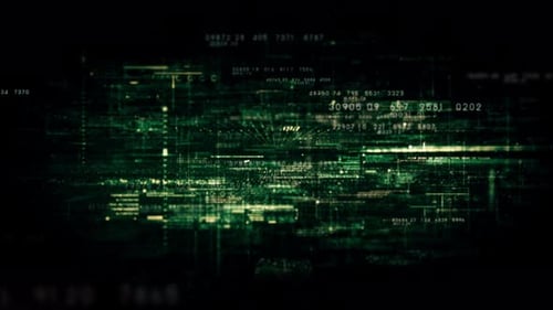 Futuristic Digital Data Stream Code Background Loop