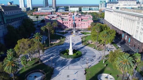 Buenos Aires Skyline At Buenos Aires In Buenos Aires Argentina.