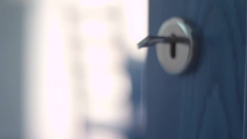 Key in the Keylock of Opened Doors