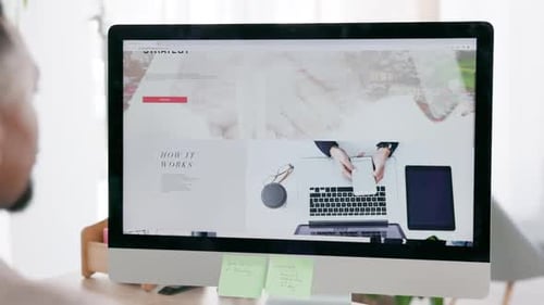 Page d'accueil du site Web pour la conception Web, la navigation ou la recherche au bureau