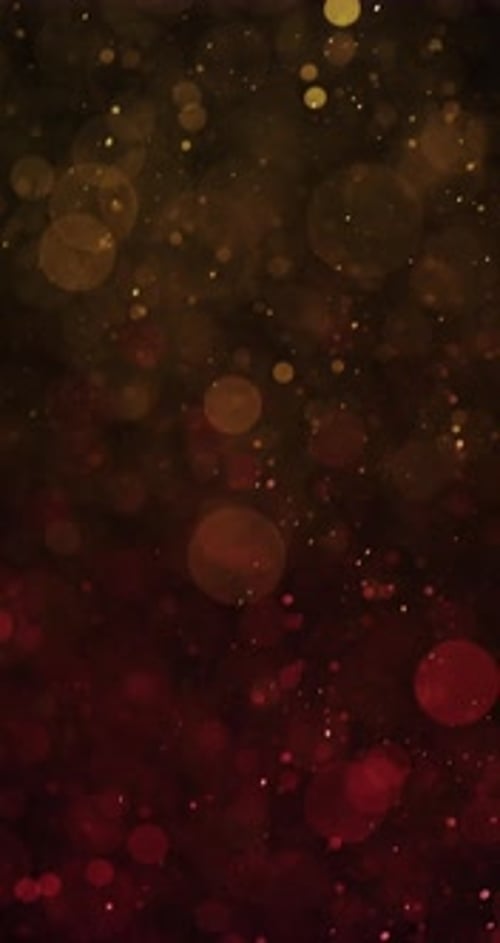 Whirling Bokeh Circles In Colors Yellow And Red