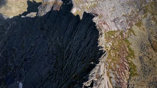 Aerial View of a Mountain Range