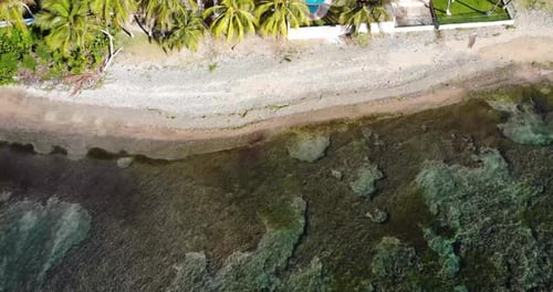 Drone shot while hovering in a beach in southeast part of Puerto Rico.