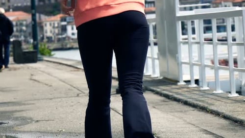 Young Woman Jogging in City, Super 240