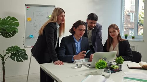 Business Team Discussing Marketing Strategy