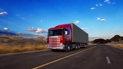 Truck On Road, Freight Transportation, Mode Of Transport, Transportation, Truck