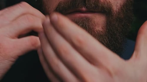 Grooming Beard Edges Precise Grooming Of Facial Features Using Comb Fingertips And Shaping