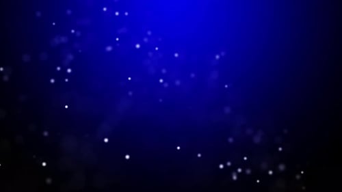 Abstract Blue Particles Background Loop