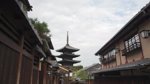 Five-story Yasaka wooden pagoda, Kyoto, Japan