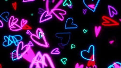 Neon Hearts