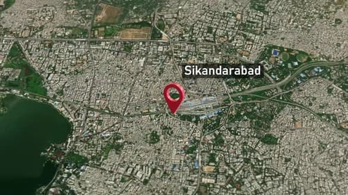Sikandarabad City Map Zoom (India) from Space to Earth