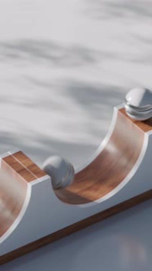 Animação 3D Slide Balls Loop