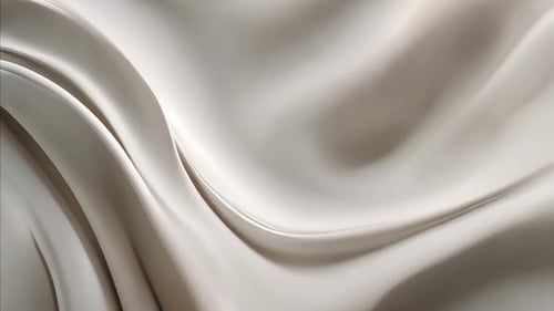 Smooth Flowing White Abstract Waves Background Animation