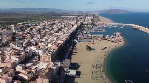Spanish Coastline of Garrucha, Almeria, Spain