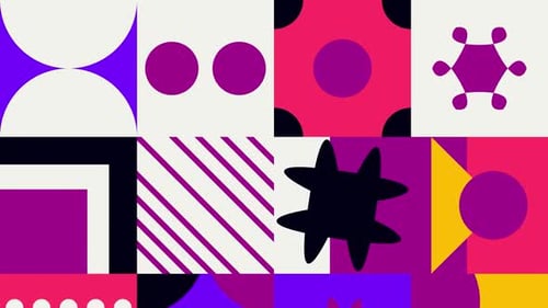 Animierter Hintergrund mit geometrischem Design