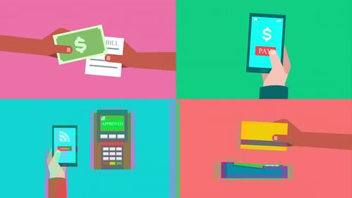 Animated Payment Methods and Digital Transaction Concepts