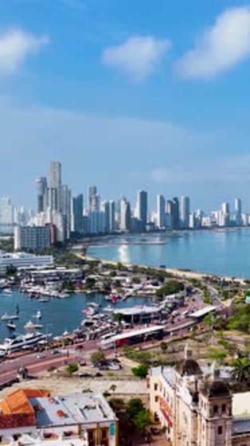 Cartagena Landscape At Cartagena In Bolivar Colombia.