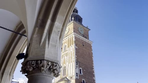 Krakow Old Town Hall Tower in Krakow Main Square
