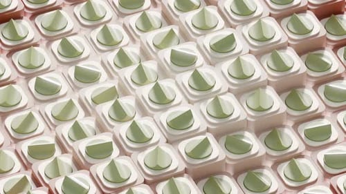 Wavy Geometric 3d Loop Animation