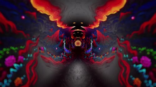 Fondo en bucle sin fisuras de Psychedelic Mountains