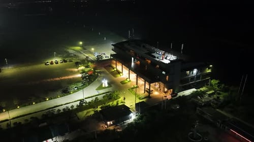 Aerial view of Dhaka Boat Club Limited in Dhaka city, Bangladesh.