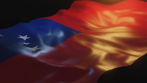 Realistic Waving Flag Motion Graphics