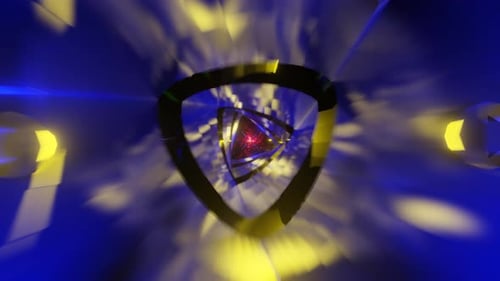 Energetic Visuals of a Dynamic Neon Disco Backdrop in a Seamless VJ Loop