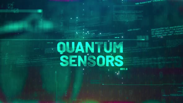 Quantum Sensors Word On High Technology Futuristic Background ...