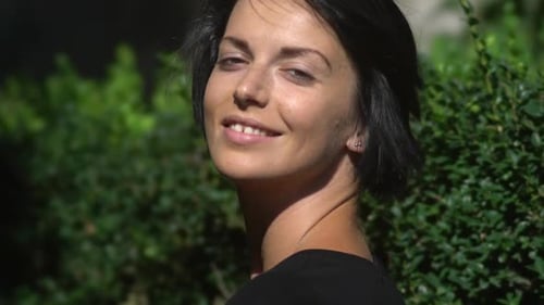 Girl Face Smiling and Happy Woman Face Closeup Face Female Person and Beauty Closeup Portrait of