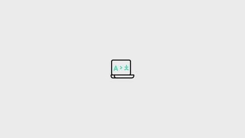 Animated Flat Icon Of Technology Communication Process