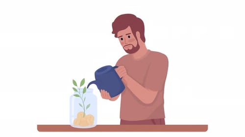 Animated Investor Character