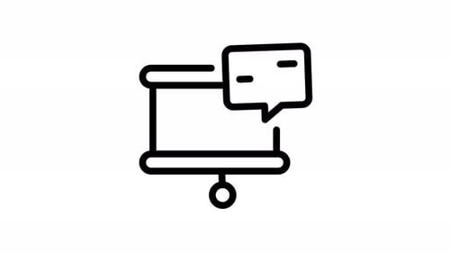 Animation Message Presentation Icon Pack