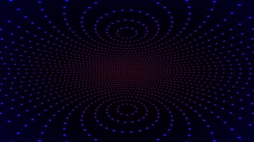 Futuristic Abstract Grid of Glowing Dots Seamless Loop Background