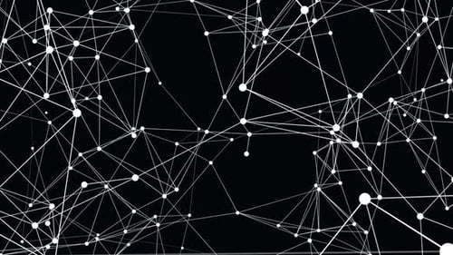 Abstract Geometric Network Background Animation