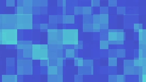 Abstraktes blaues und blaugrünes pixeliges Mosaik-Hintergrundbild