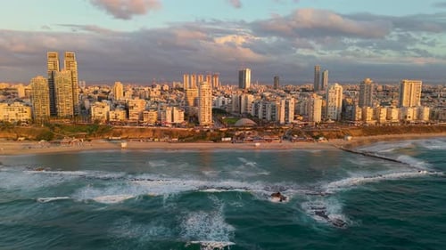 Hora dorada en Bat Yam Beach